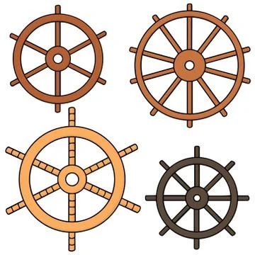 Vector set of helm Stock Illustration