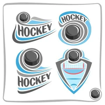 Vector set for Ice Hockey Stock Illustration