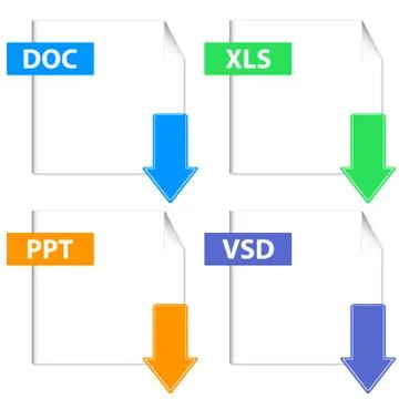 Vector set of icons Illustrazione stock