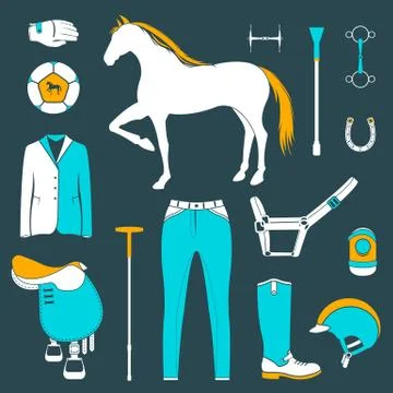 Vector set of icons polo Stock Illustration