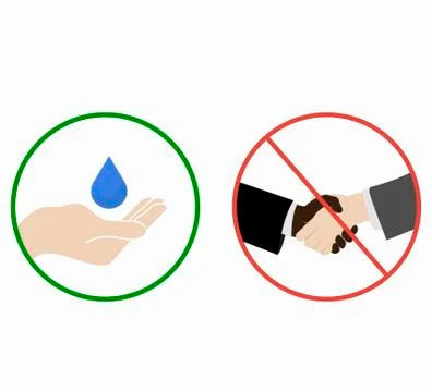 Vector Set Icons - Virus Prevention Stock Illustration