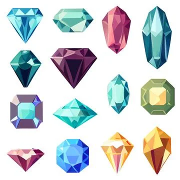Vector set illustration in cartoon style of golden trophy and stones Stock Illustration