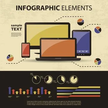 Vector Set of Infographic Elements Stock Illustration