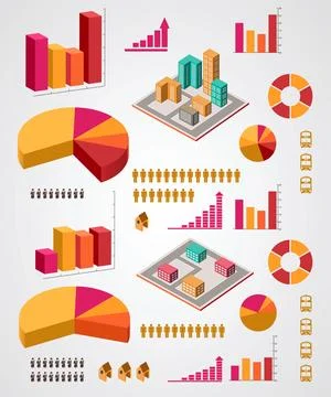 Vector set of infographics elements Stock Illustration