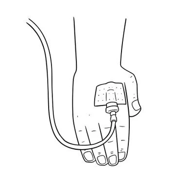 Vector set of intravenous infusion Stock Illustration