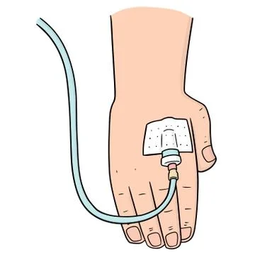 Vector set of intravenous infusion Stock Illustration