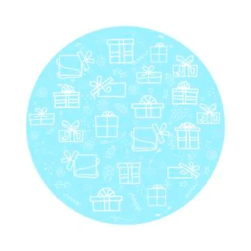 Vector set of isolated white elements on a blue a circle background for the h 스톡 일러스트