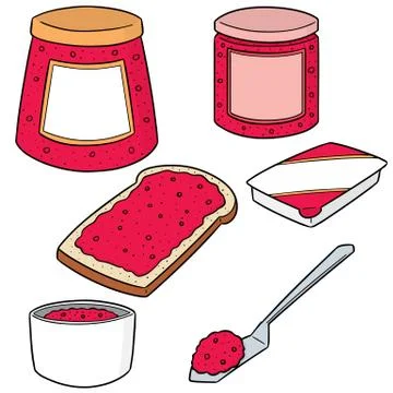 Vector set of jam Stock Illustration