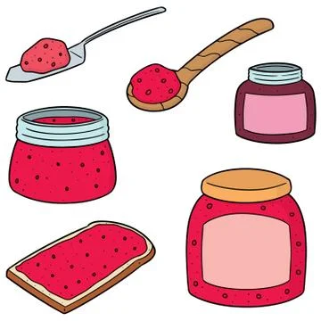 Vector set of jam Stock Illustration