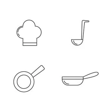 Vector set of kitchen accessories for stickers, scrapbooking, websites and ap Stock Illustration