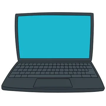 Vector set of laptop Illustrazione stock