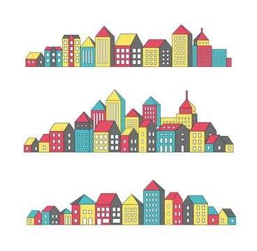 Vector set of linear Stock Illustration