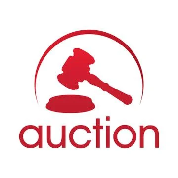 Vector set of logos for bidding and auctions Stock Illustration