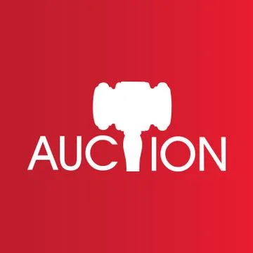 Vector set of logos for bidding and auctions Stock Illustration