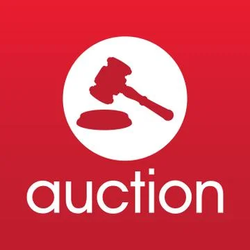 Vector set of logos for bidding and auctions Illustrazione stock