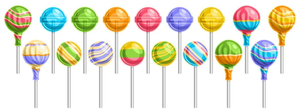 Vector set of Lollipops Stock Illustration