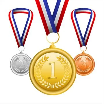 Vector set of medals Stock Illustration
