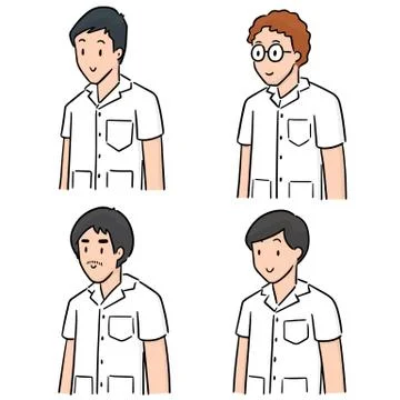 Vector set of medical staff Stock Illustration
