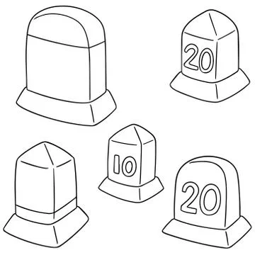 Vector set of milestone Stock Illustration