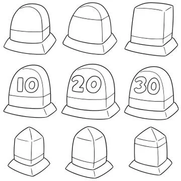 Vector set of milestone Stock Illustration