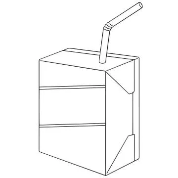 Vector set of milk box Stock Illustration
