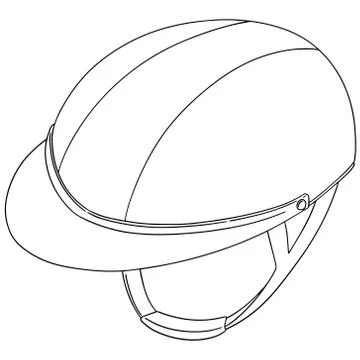 Vector set of motorcycle helmet Stock Illustration