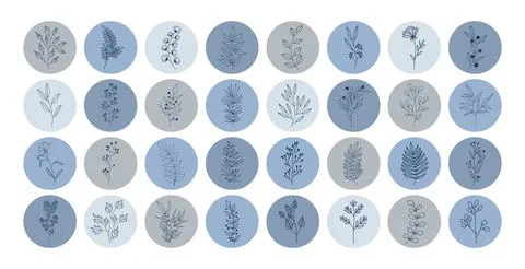 Vector set of nerd elements with circles Stock Illustration