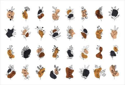 Vector set of nerd elements with circles Illustrazione stock