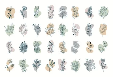 Vector set of nerd elements with circles Stock Illustration