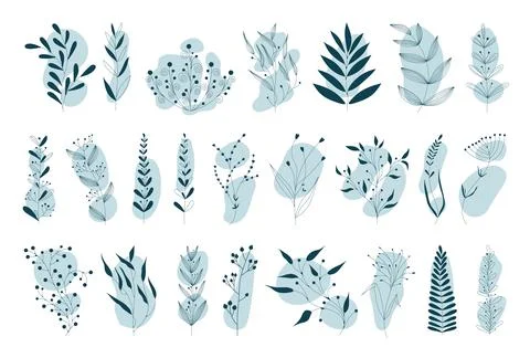 Vector set of nerd elements with circles Stock Illustration