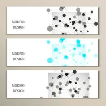 Vector set network design Stock Illustration