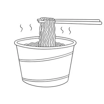 Vector set of noodle Stock Illustration