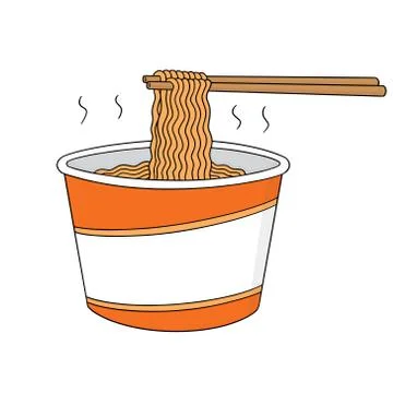 Vector set of noodle Stock Illustration