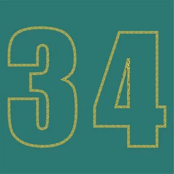 Vector set numbers design element. Vector illustration eps 10. Stock Illustration