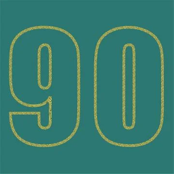 Vector set numbers design element. Vector illustration eps 10. Stock Illustration