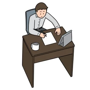 Vector set of office worker Stock Illustration