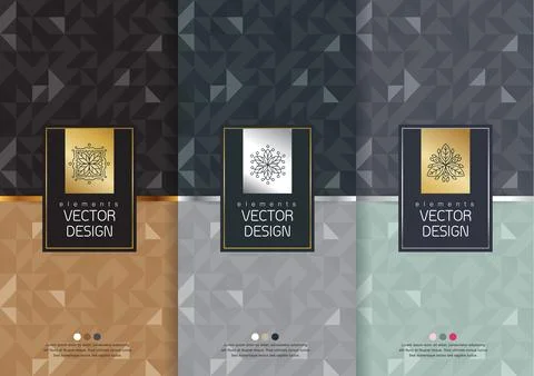 Vector set packaging templates Stock Illustration