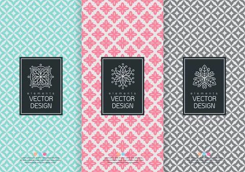 Vector set packaging templates Stock Illustration