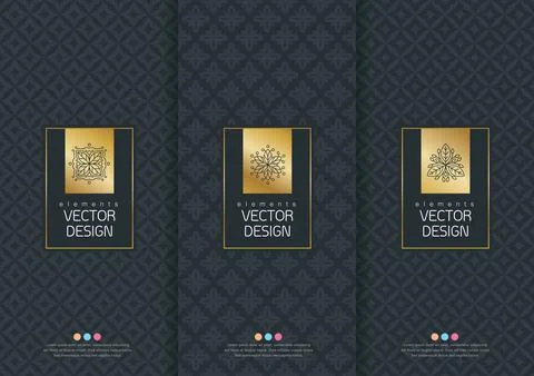 Vector set packaging templates Stock Illustration