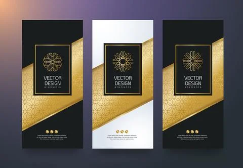 Vector set packaging templates Stock Illustration