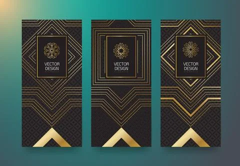 Vector set packaging templates Stock Illustration