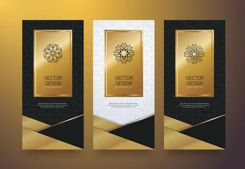 Vector set packaging templates Stock Illustration
