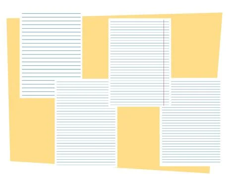 Vector set of paper Stock Illustration