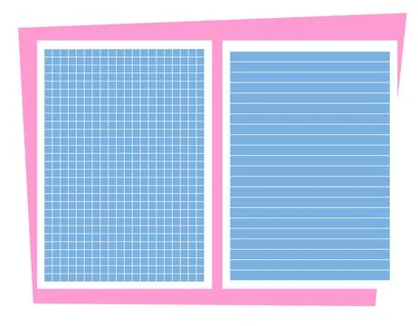 Vector set of paper template Stock Illustration