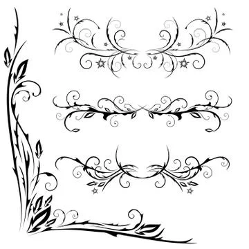 Vector set of patterns Illustrazione stock