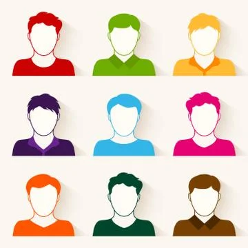 Vector set of people icons 스톡 일러스트
