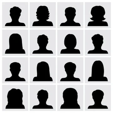 Vector set of people icons Stock Illustration