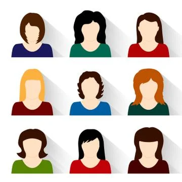 Vector set of people icons Illustrazione stock