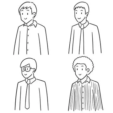Vector set of people Stock Illustration