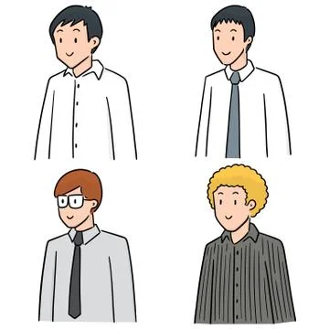 Vector set of people Stock Illustration